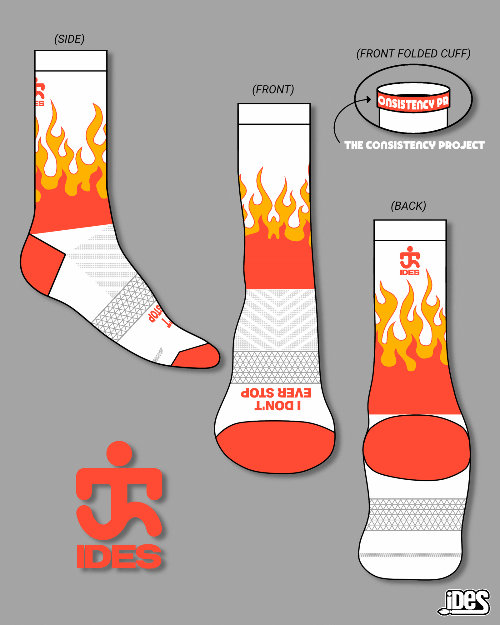 IDES “Inferno” – High-Performance Crew Socks