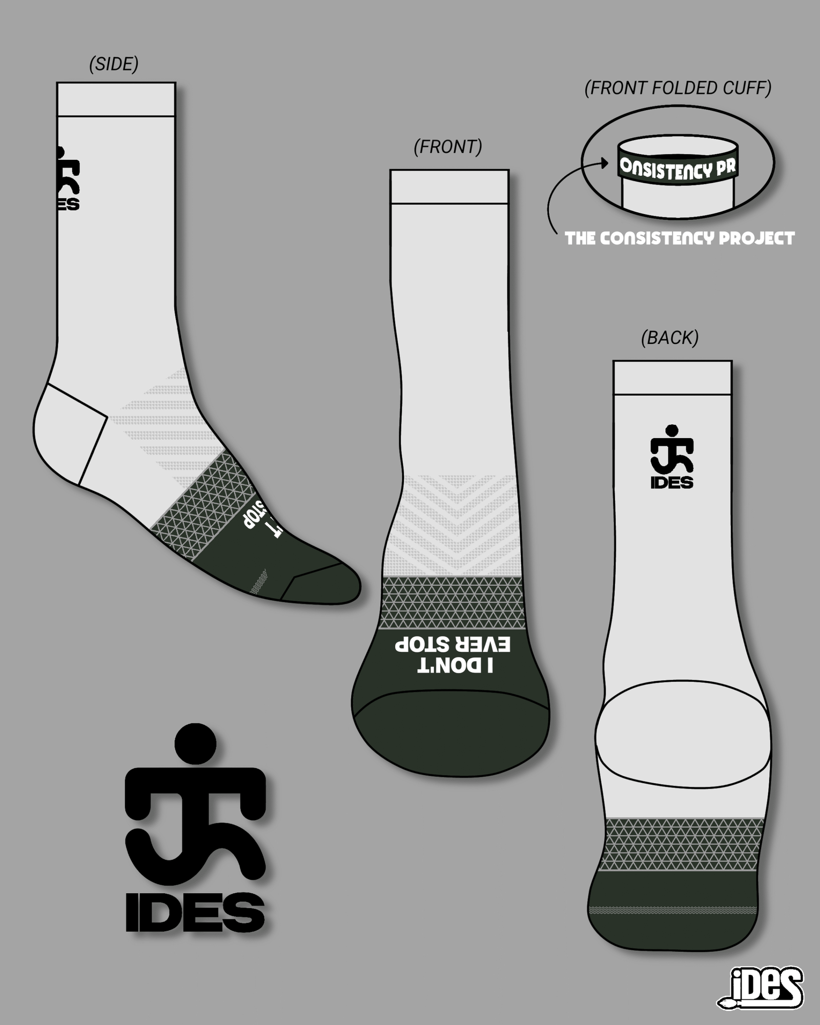 IDES “Ironmoss” – High-Performance Crew Socks